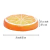 Party Decoration 10 Pcs Fake Slice Artificial Fruit Highly Simulation Lifelike Model For Home Orange