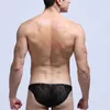 セクシーな男性の下着超薄いレースのメンズブリーフPenis Pouch Low RiseスリップHombreエロパンティーCueca Thong