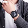 SKMEI Sports de plein air montre pour hommes double affichage de l'heure montre numérique analogique mode lumineux étanche boussole montre 1514 G1022