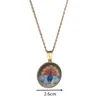 Lalish Peacock Pendant Chain Halsband Yezidi Tro Pilgrimsfärd Smycken