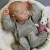 Reborn 20 inç gerçekçi bebek erkek ve kızlar, levi lol bebek oyuncak, yumuşak vinil, yıkanabilir, hediye