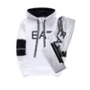 Men's Tracksuit Luxury Set Casual Hoodies Sweatshirt and Sweatpants Print Jogging Sports Suit S-3XL 220216