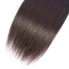 Cheveux vierges brésiliens 5X5 fermeture à lacets avec 3 paquets droite 4 pièces 5*5 fermeture avec 100% Extensions de cheveux humains