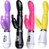 섹스 토이 도매 USB 듀얼 쇼크 G-Spot Vibrator 토끼 AV 마사지 스틱 가변 주파수 충전 AV 스틱 Womens 자위 장치 VI