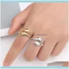 Bagues de doigt de bijoux de cluster pour femmes mains en forme de câlin à la mode bijoux fins ouverts réglables antiques anillos qualité drop livraison 2021 ixr7i