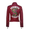 Tv Play Printemps Riverdale Southside Serpent Kpop Fans Zipper Pu Veste Femmes Manteaux Slim Fit Veste Outwear Vêtements SH190827