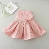 Einzelhandel geborenes Baby Mädchen Prinzessin Kleid Spitze Erster Geburtstag Hochzeit Party Kleinkind Mädchen es 2088BB 210610