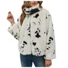 Women's Fur & Faux 2022 Coat Womens Long Sleeve Loose Leopard Print Waistcoat Body Winter Warmer Plush Jacket Outwear High Quality #