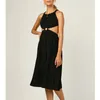 VuWyv Black Sexy Backless Slip Kobieta Suknie Lato Krzyż Paski Wieczorne Party Midi Sukienka Kobiety Elegancka Klamra Vestidos 210430