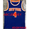 4# ROSE blue basketball jersey Embroidery XS-5XL 6XL