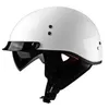 Мотоциклетные шлемы точечный шлем ретро коврик черный моторный скутер винтаж наполовину лицо мотоцикла мотоцикл casco casco