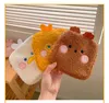 Creative Toiletry Bag Women Cute Portable Sanitary Napkin Bags Teen Girl Tampon Pads Organizer Cartoon Plush Storage Pouch Purse