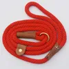 Handmade Dog Leash Slip Collar pet Walking Leads Nylon Dog Mountain Climbing Rope puppy pet Traction For small Medium Large Dogs 210729