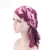 Mulheres Cabelo Capa Acessórios Islâmicos Muçulmanos Stretch Caps Pré-amarrado Cabeça de Turbante Cachecol Chemo Cancer Beanie Hat Ladies Headwear