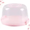 6/8/10 inch Portable Cake Box Food Fresh-keeping Box Refrigerator Fresh-keeping Receiving Box Fruits Vegetables Storage Boxs 210724