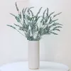 5Pcs Fake Plants Flocking Sage Home Decor Green Plant Wedding Flower Arrangements Bouquet Photography Props Artificial Plants