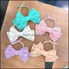 Hair Aessories Baby, Kids & Maternity Pcs/Lot, 2.75" Baby Girls Cotton Lace Bow Clips, Fabric Ties, School Girl Drop Delivery 2021 Zdn3N