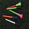 30 adet Golf Tees Plastik Çok Renkli Uygun 8.3 cm Dayanıklı Kauçuk Üst Yastık Golf Tees Açık Spor Aksesuarları Set 1030 Z2