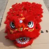 D kinderen hoge kwaliteit pur leeuw dans kostuum pure wol zuidelijke leeuw kind maat chinese folk kostuum leeuw mascotte kostuum