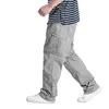 Men's Pants Fashion Cargo Men Casual Straight Loose Baggy Trousers Streetwear Hiphop Harem Clothing