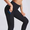 Bolsos de cintura alta cintura esportiva leggings mulheres ginásio yoga pantalones de mujer montante levantando exercício fitness calças mulher 210514