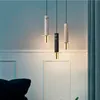 Pendant Lamps Modern Led Light Marble Terrazzo Hanging Lamp Living Room Bedroom Study Bedside Cafe Bar Decorate Home Fixture