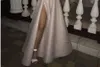 Юниоры Женщины 2021 С блестящими Блестями Вечерние вечерние платья Phump Phump Thudy Fully Work Split Formal Формальная платья