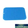 Silicone Wave Pattern Insulation Mat Kitchen Storage Dish Cup Drying Rack Holder Drainer Dryer Tray Tableware Water Drainning Factory price expert design Quality
