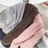 Carino Neonato Coperta Lavorata A Maglia Lettere Stampate Ragazzi Ragazze Morbido 100% Cotone Bambini Bambino Infantile Autunno Inverno Coperte Fasce