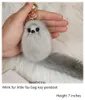 Mink Little Fox Ball Pendant Real Plush Bag Bil Keychain Mini Dolls Päls Tillbehör Små presenter
