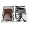 Duidelijke zilveren aluminium mylar folie tas zelf zegel traan notch voedsel snack verpakking zakjes voor snoep koffie bean lx4229