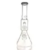 pipa de agua vaso de vidrio bong tuberías de agua capturas de hielo jaula de pájaros perc material grueso plataforma de dab de aceite para fumar bongs de 14 "con junta de 14 mm