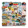 50 PCS Mixte Graffiti skateboard Autocollants Californie monuments Pour Voiture Ordinateur Portable Enfants cadeaux Réfrigérateur Casque Pad Vélo Vélo Moto PS4 livre Guitare PVC Autocollant