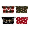 GAI Christmas Series Elements New Printed Cosmetic Bags Clutch Bag Female Multi-purpose Polyester Cotton Zipper Travel Storage Cases Large Capacity Gift