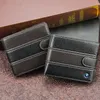 メンズウォレットバレットマンショートカルテラHombre Pequena Note 10 Magnetic Wallet Carteira完璧