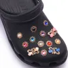 Märke Skor Designer Croc Charms Bling Rhinestone Jibz Gåva till Clog Deion