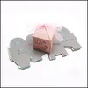 Confezioni regalo Evento Forniture festive Giardino domestico10 pezzi Caramelle musulmane Mubarak Hollow Bomboniere Dolci Scatole regalo con nastro Matrimonio Baby Shower Pa