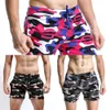 Aimpact Cotton Mäns Jogger Korta Fritidsarbete Kort med Pocket Casual Camouflage Man Elastisk Midja Hem Lounge Shorts PF73 x0628