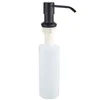 Black soap dispenser kitchen sink detergent bottle large capacity 400ml dish washer cleaner press 211206
