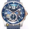 TWF F5 Caliber de Dive W2CA0009 CAL.1904-PS MC Automatische Herenhorloge Super Lichtgevende Keramische Bezel Two Tone Roman Mark Blue Rubberen Horloges Hallo_Watch