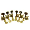 6st Gitarr Låsning Tuners Lås String Tuning Key Pegs Machine Heads med hexagonalt handtag för LP SG Style Guitar