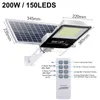 460W 400W 250W 200W LED Street Light Vattentät Solar Garden Lamp Outdoor Solar Night Streetlight