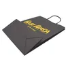 100% personalizado kraft black shopping saco de papel para roupas