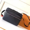 black zipper messenger bag
