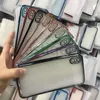 Klassische Luxus-Plattierungshüllen, gerade, flache Seiten, TPU, weich, klar, stoßfest, transparent, für iPhone 12 Mini 11 Pro Max XR XS X 8 7 Plus SE2