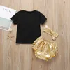 夏の赤ちゃんの幼児のロンパース男の子の服の半袖弓Tシャツソリッドショーツ女の子コスチューム210629