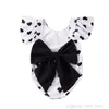 2022 kids one-piece swimwear Korean girls polka dots bowknot swimsuit Children bow love heart ruffle sleeve beach bathing suit S2034