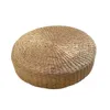 Oreiller de plancher écologique coussin rond de paille rond à la main tatami du sol du sol du sol de thé de yoga tatami pad de méditation 210716