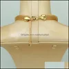 Oorbellen ketting sieraden sets mejewelry mode Dubai goldplated set voor vrouwen grote bloem verlovingsfeest FHK12174 drop levering 2021 xD