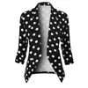 Kvinnors kostymer Blazers Women Striped Print Coat Slim Work Office Suit 3/4 Ärm Formell Western Style Wear